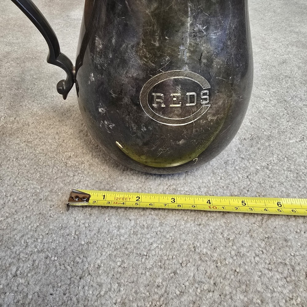 Reed & Barton REDS Logo Silverplated Pitcher