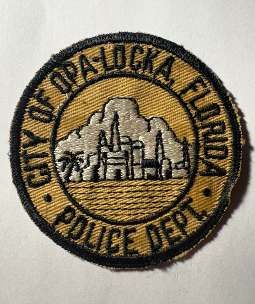 Opa Locka Florida Police Patch ~ Vintage