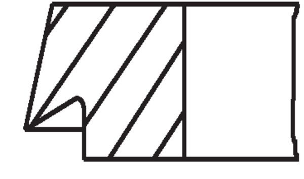 For MAHLE 012 23 N0 PISTON RING KIT