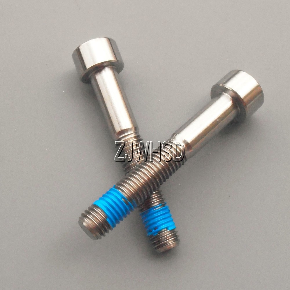 2pcs M7 x 45 Ti Titanium Screw Bolt Allen hex Socket Cap head with ThreadLocker