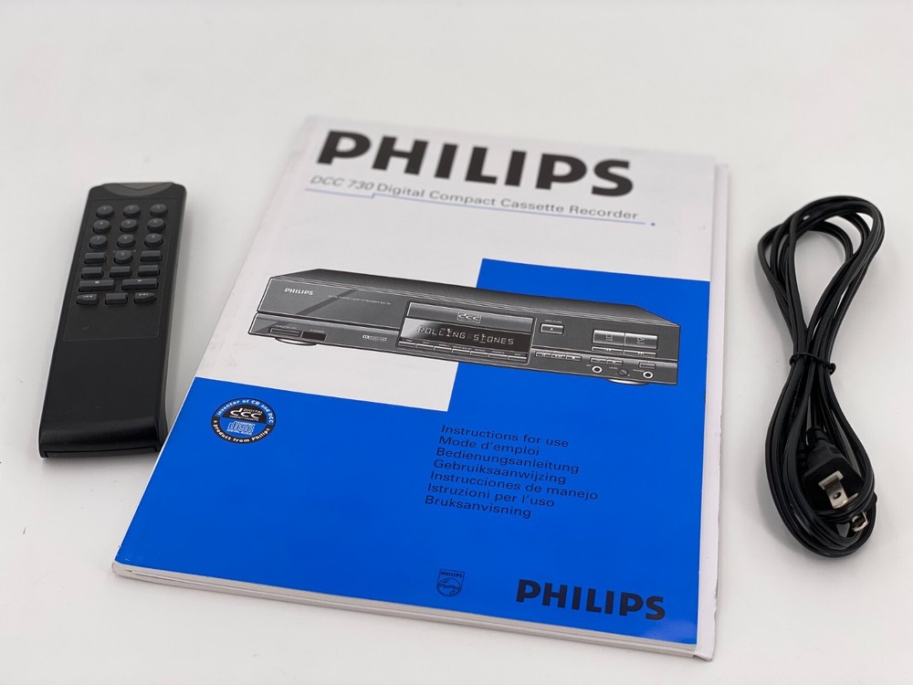Rare USA Model Philips DCC 730 3rd generation Digital Compact Cassette