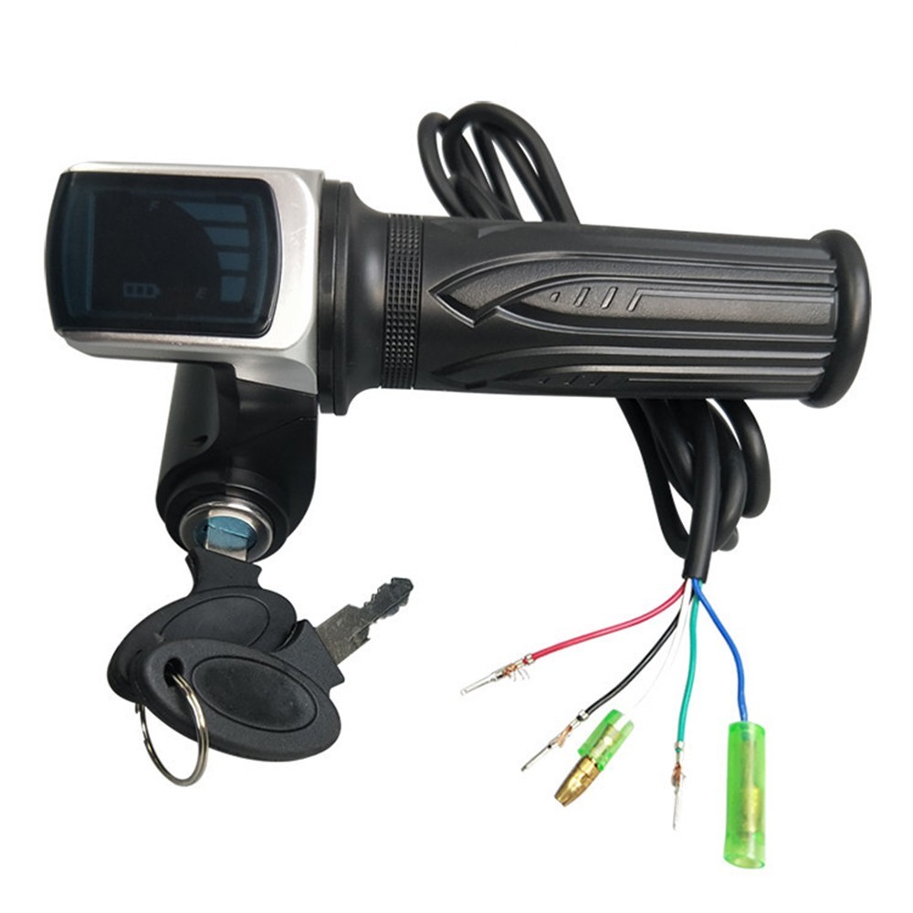 Quick Throttle Grip Speedometer Odometer Power Indicator For Electric Scooter