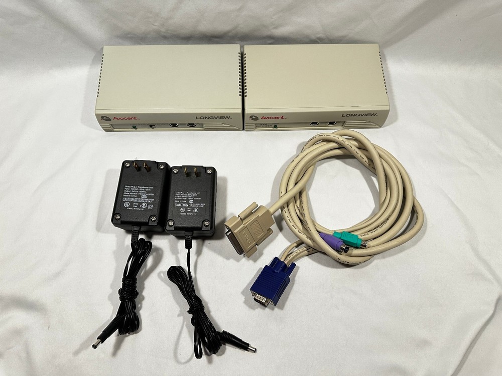 Avocent LongView KVM Extender Transmitter & Receiver Set