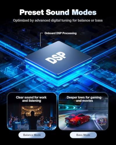 Computer Speakers for Desktop PC, 14W AC Powered PC Speakers with Bluetooth &