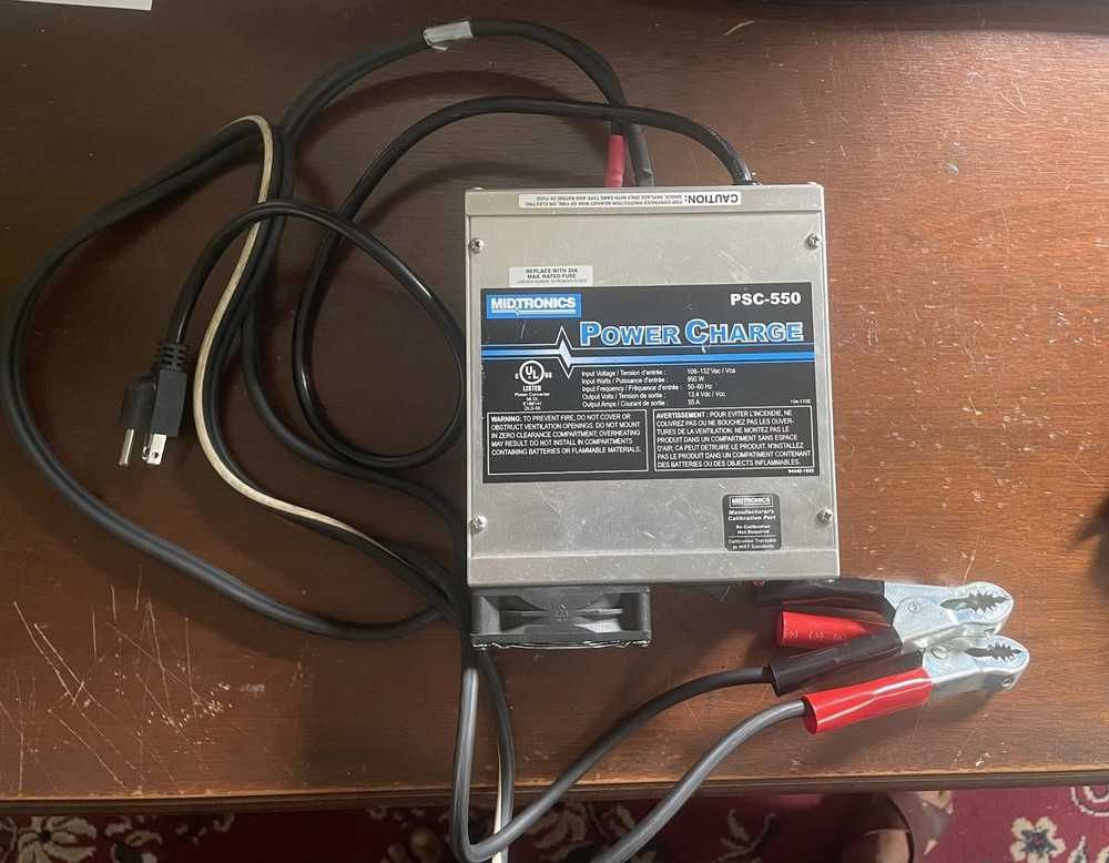 Midtronics PSC-550S KIT Fully Automatic 12V 55A Regulated DC Power Supply and Ca
