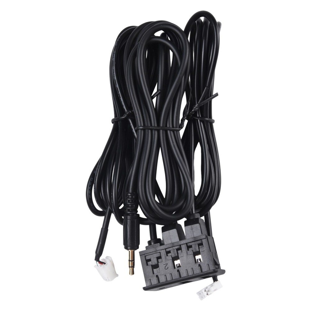 Long Cable Car for DASH Mount USB AUX Port Panel Interface Extension Adapter