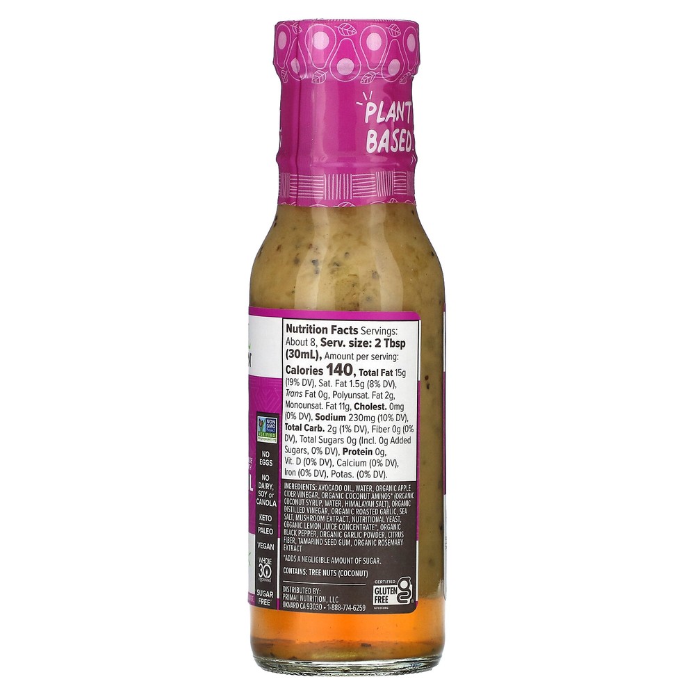 Plant-Based Caesar Dressing & Marinade , 8 fl oz (236 ml)