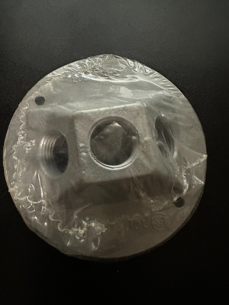 RED DOT DSS-3  LAMPHOLDER PLATE  3 HOLE GREY