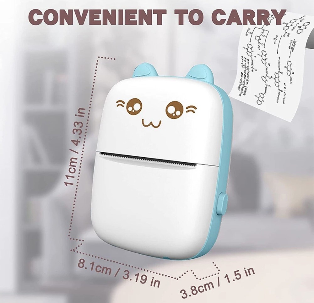 Meow Machine Mini Thermal Portable Printer Printing Wireless Android And IOS