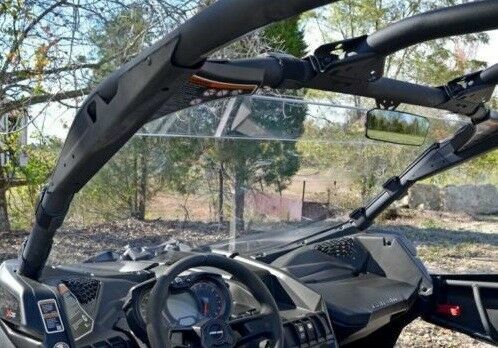 Strong Polycarbonate Can-Am Maverick X3 Full Windshield with Clamp set