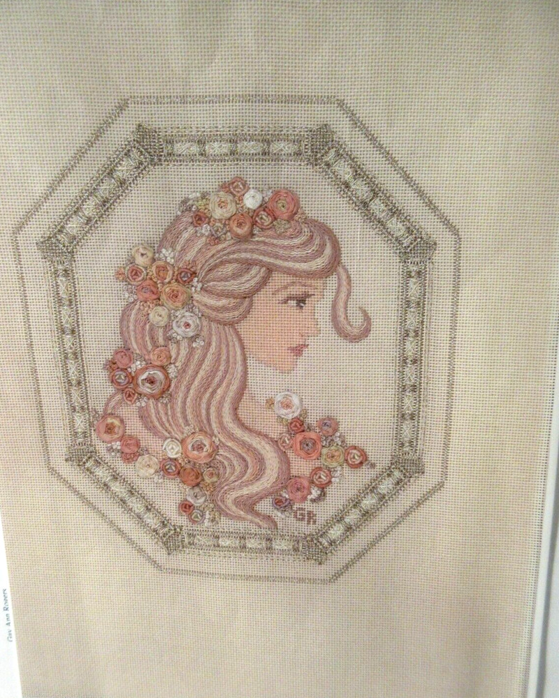 HTF Gay Ann Rogers FLORA Needlepoint/Counted Thread KIT