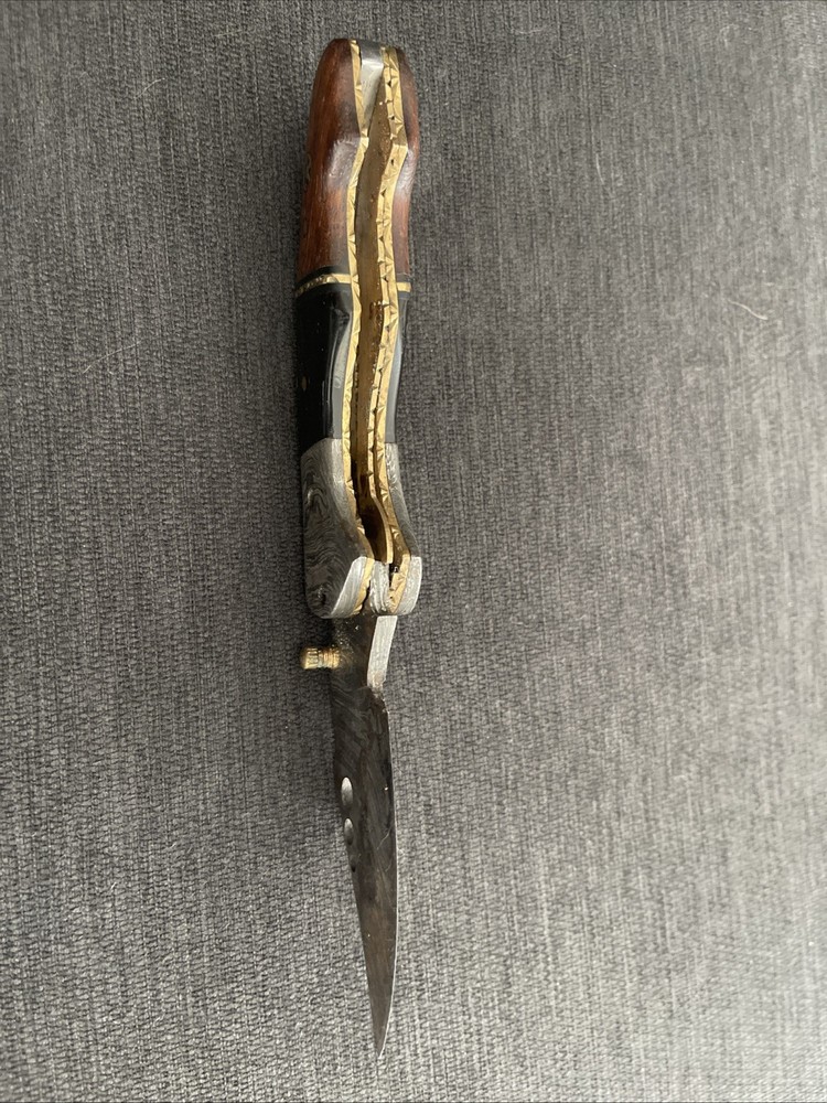 Damascus Steel Folding Pocket Knife
