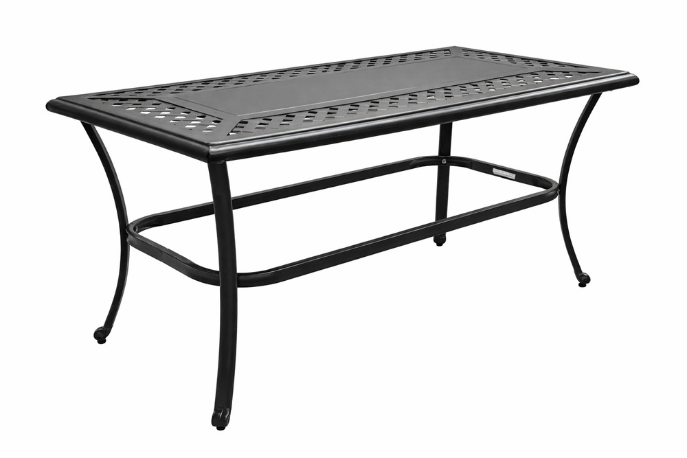 Hampton Bay Fall River 40" Rectangular Patio Coffee Table Steel Dark Brown New
