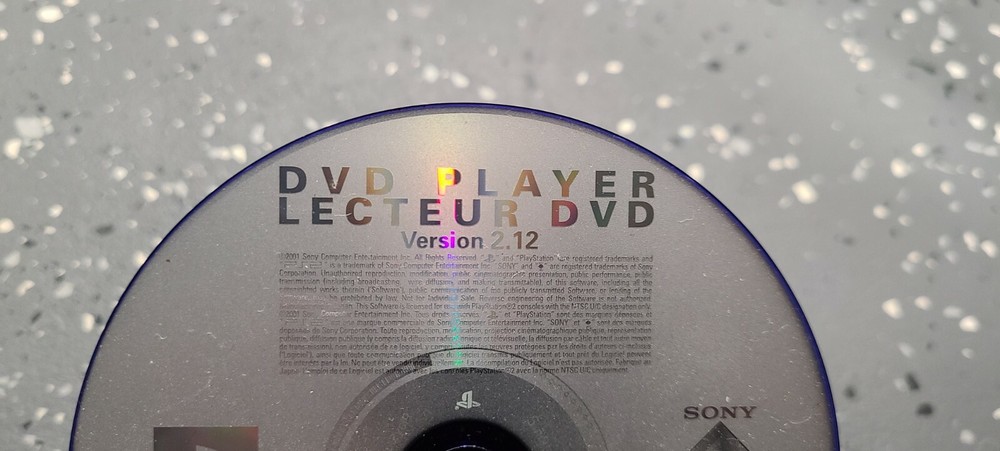 DVD Player Lecteur DVD Version 2.12 PS2 PlayStation 2