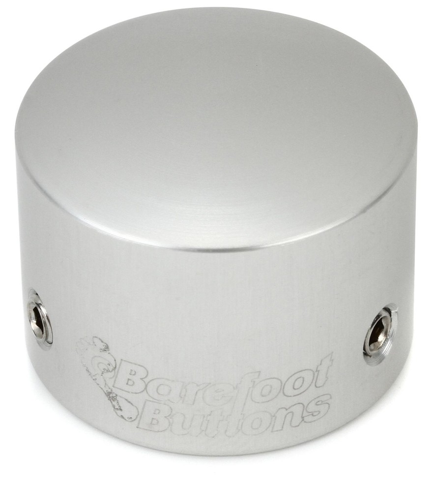 Barefoot Buttons V2 Tallboy Footswitch Cap - Silver (3-pack) Bundle