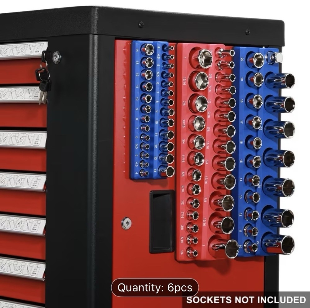 6 Pc Magnetic Socket Holder/organizer Set