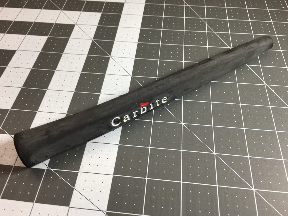 Carbite Brass Balls 10" Golf Putter Grip Black