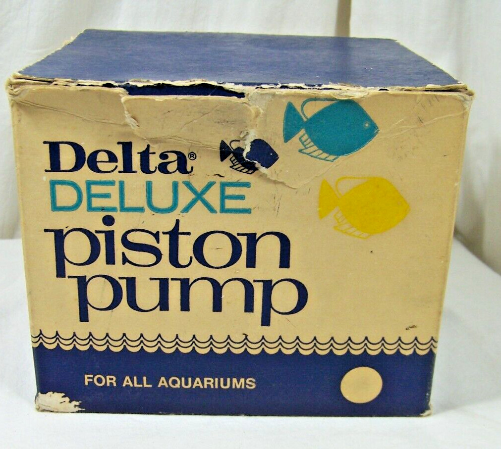 Vintage DELTA DELUXE PISTON PUMP Aquarium Piston Air Pump
