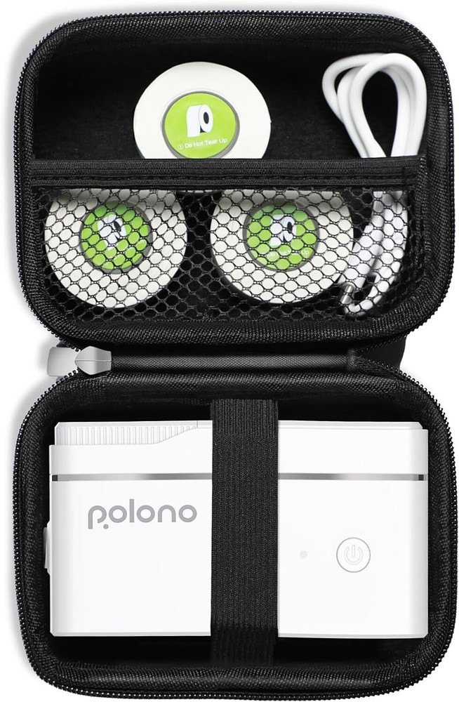 Label Printer Case Compatible with P31S Label Maker, (Case Only), Black