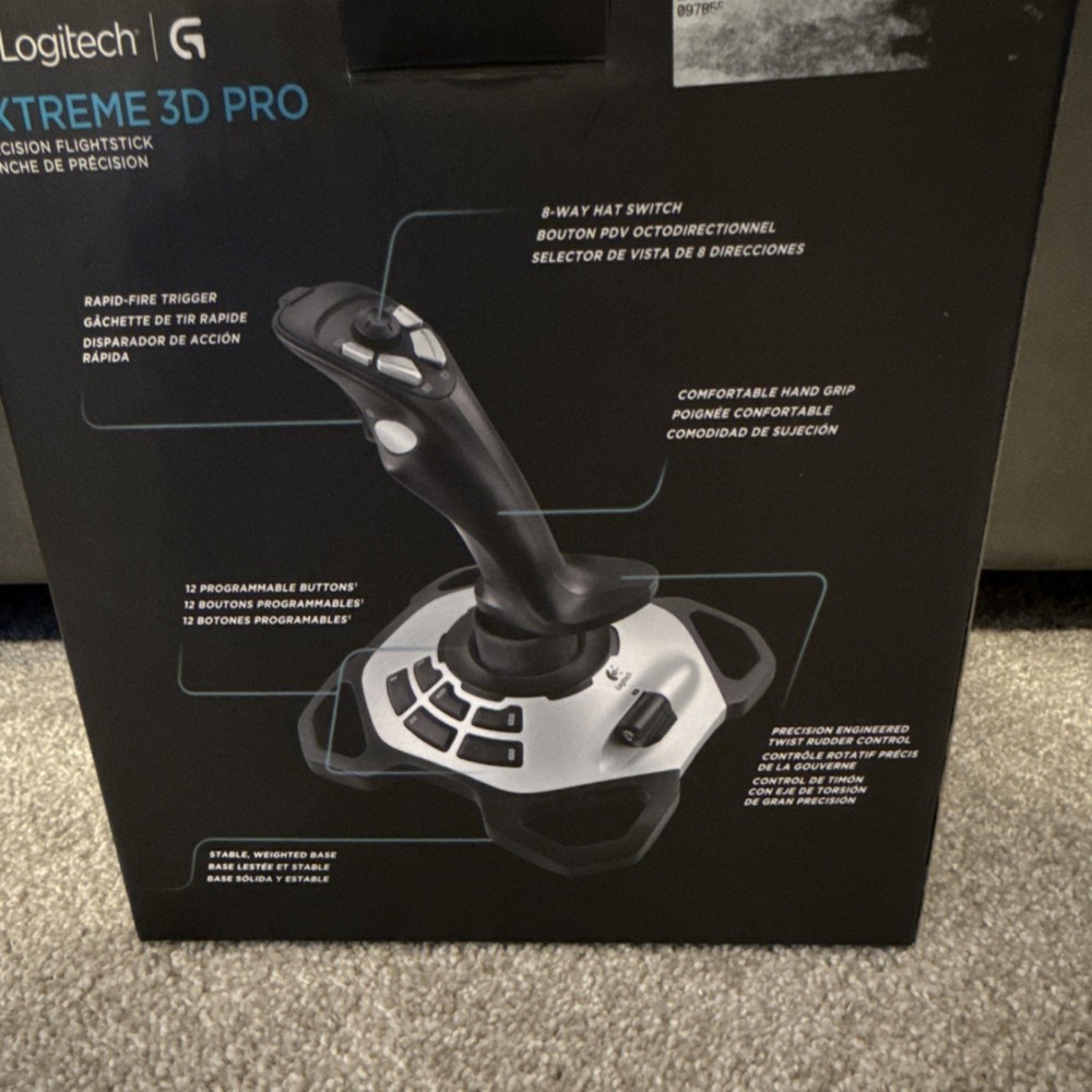 Logitech Extreme 3D Pro Precision Flightstick Wired USB Joystick