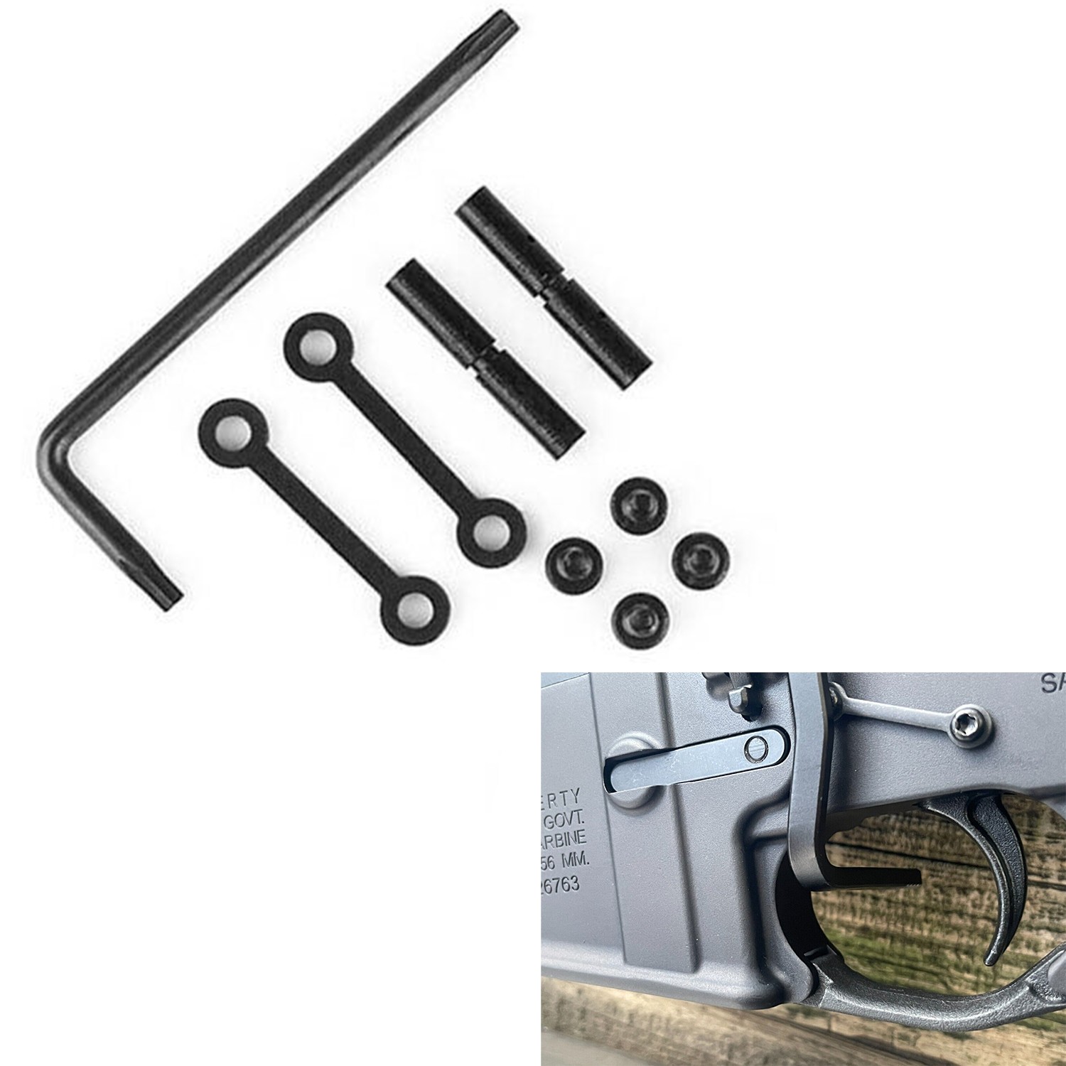 4 Pack Anti-Walk Trigger for.154 Small Pinholes High Precision Mount Kits