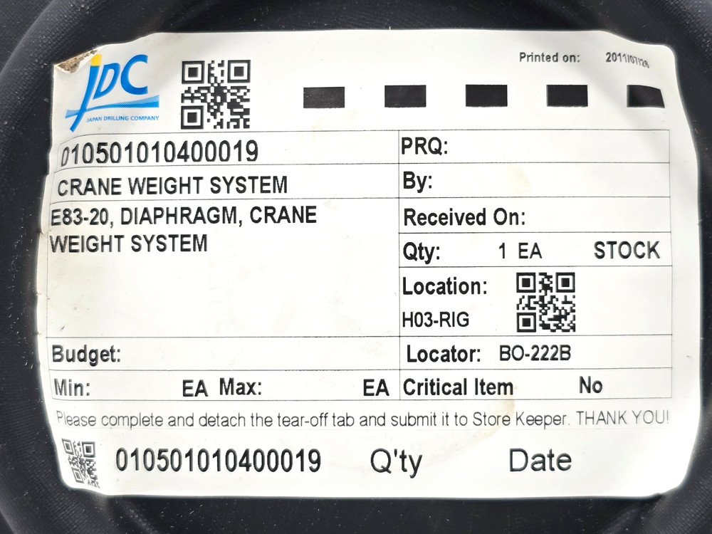 E83-20 MARTIN DECKER DIAPHGRAM