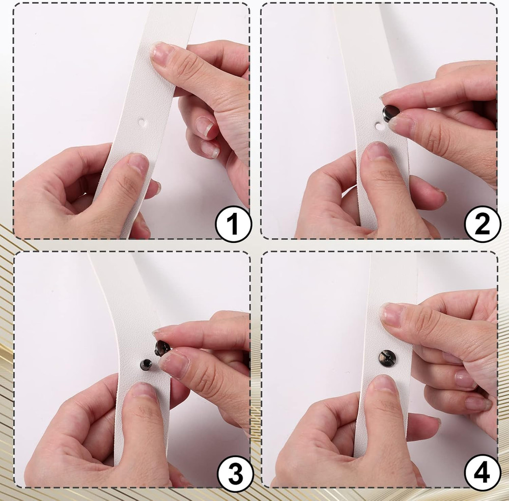 Pangda 80 Sets Chicago Screw Leather Rivets Assorted Kit Chicago Binding Screws