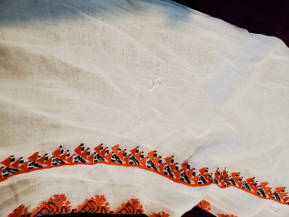 Exquisite Antique Romanian Silk Blouse