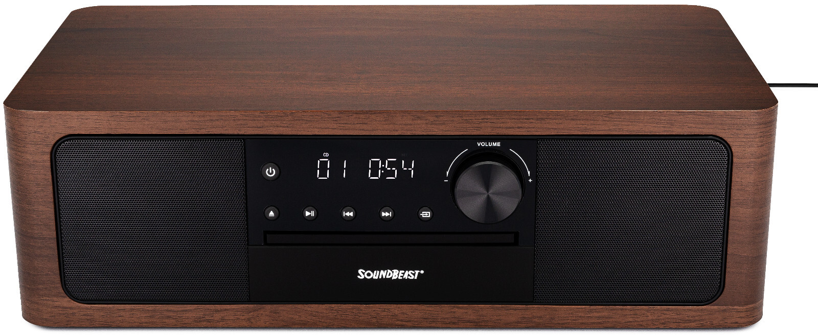 SoundBeast Stereo Shelf System CD Player, Bluetooth, FM Radio, USB Playback, Aux