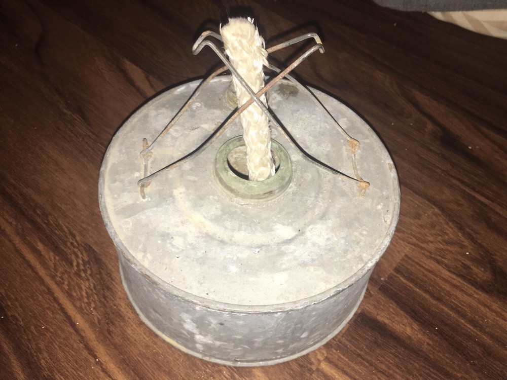 Vintage Unique Primitive Tin Barn Lantern