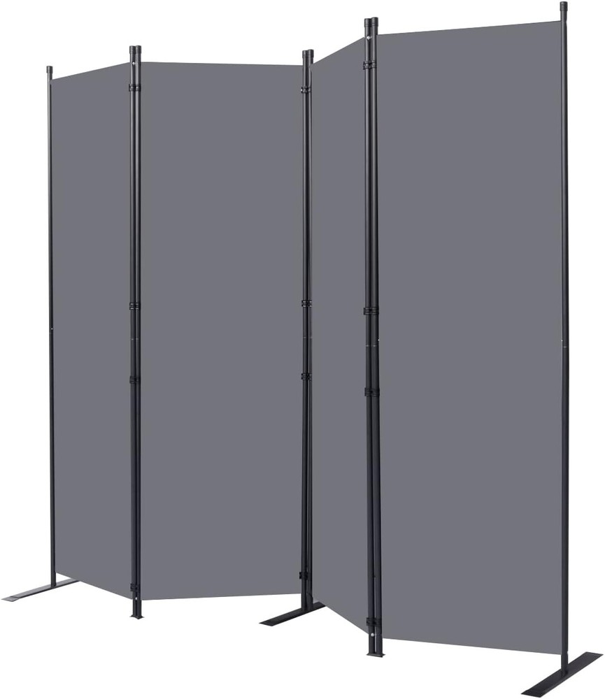 Adjustable Room Partition - Foldable 88'' Wide Divider for Efficient Space Use