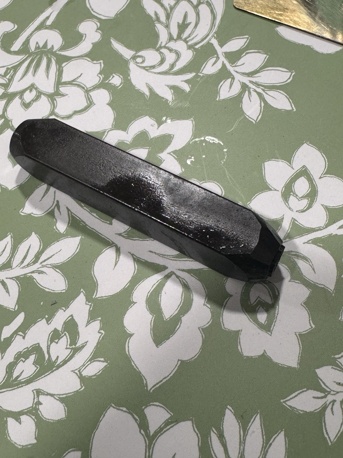 WWII 7/32 US Ordnance Department Crossed Cannon Inspector Cartouche Steel Stamp