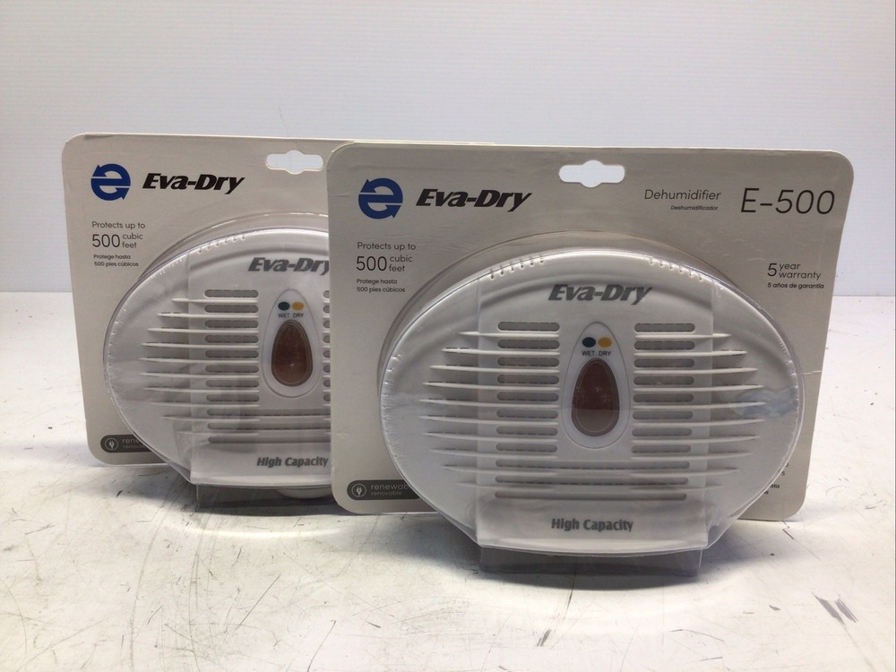 Eva-Dry E-500 2 pack Renewable Wireless Dehumidifier