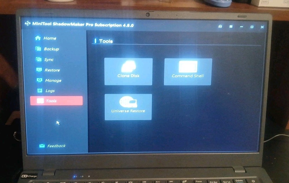 Minitool ShadowMaker Software BOOT USB Drive for cloning HDD SSD etc.