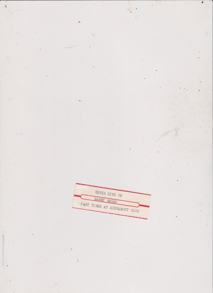 SAMMY HAGAR jukebox title strip