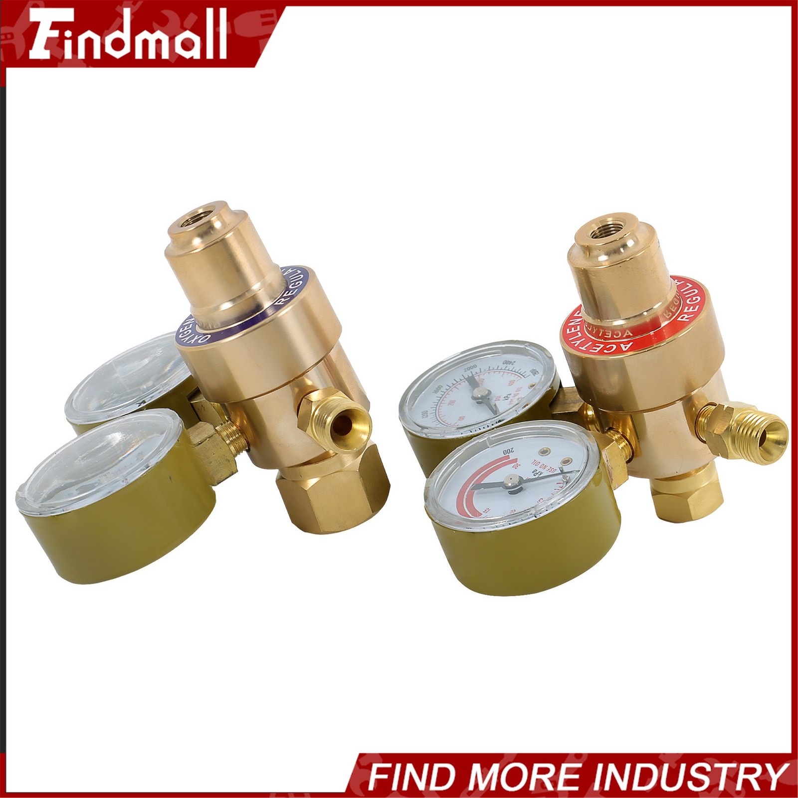 Oxygen Acetylene Gas Regulator Welding Cutting Torch Dual Gauge CGA540 CGA200