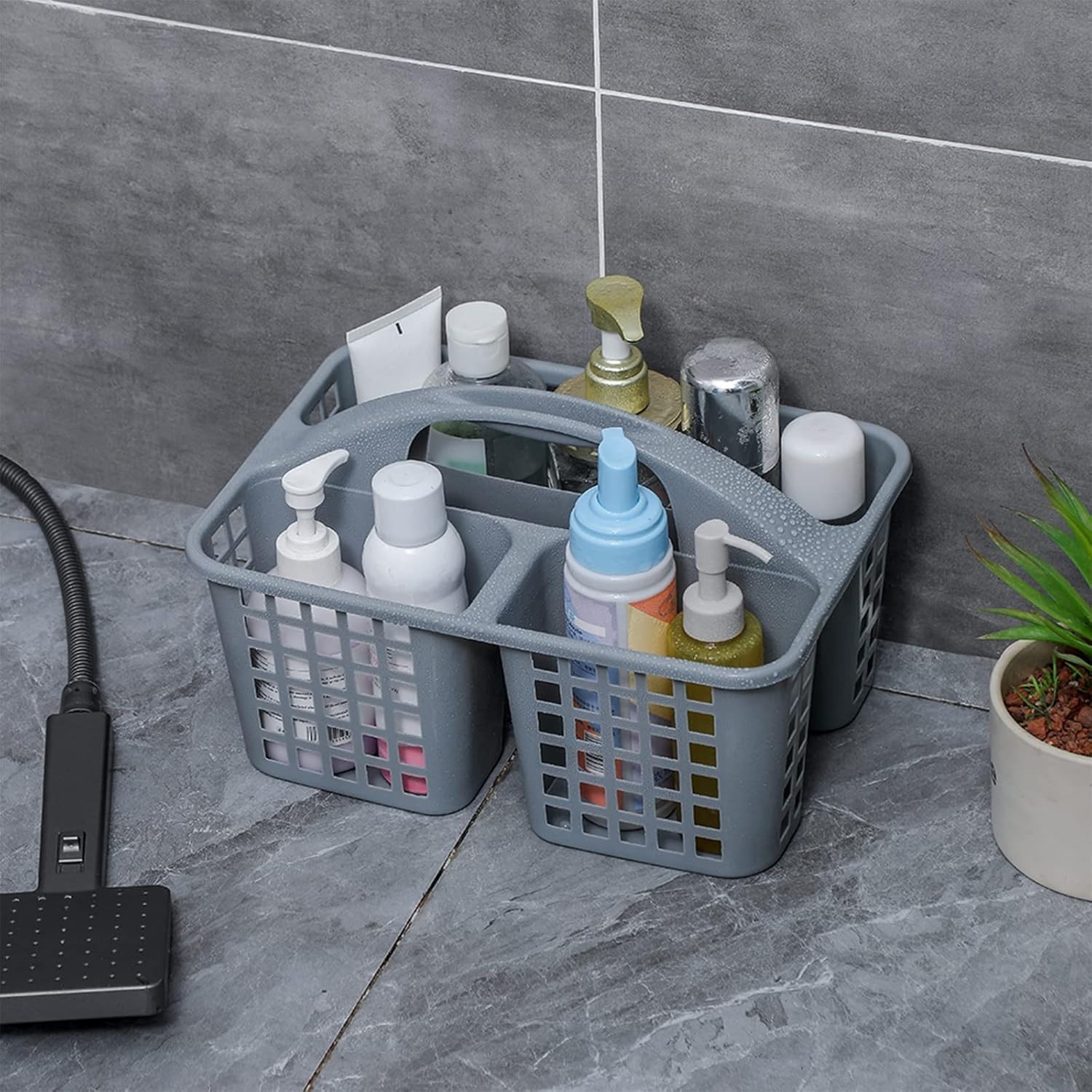 Shower Organizer Basket, Plastic College Essentials Holder