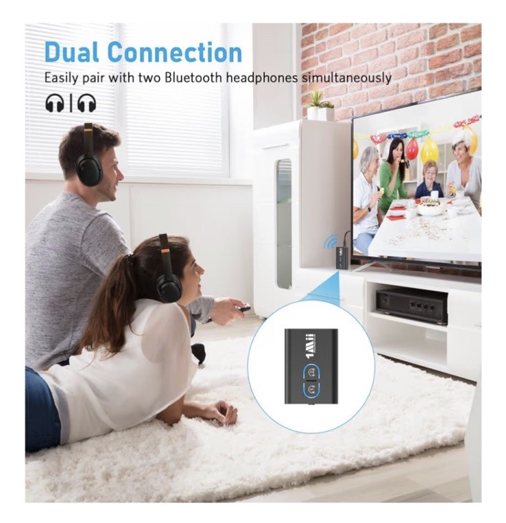 1Mii Transmitter Receiver Bluetooth 5.3 ML300 B0305 Black - New Open Box