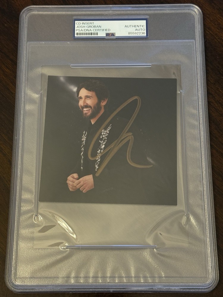 Josh Groban Signed CD Insert “Gems” PSA!!