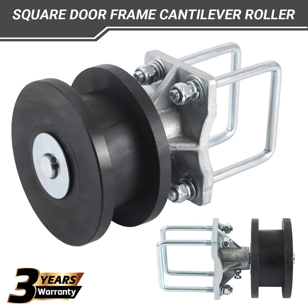 Fit 4" Square Post x 2" Square Gate Frame Nylon Cantilever Roller Gate Roller US