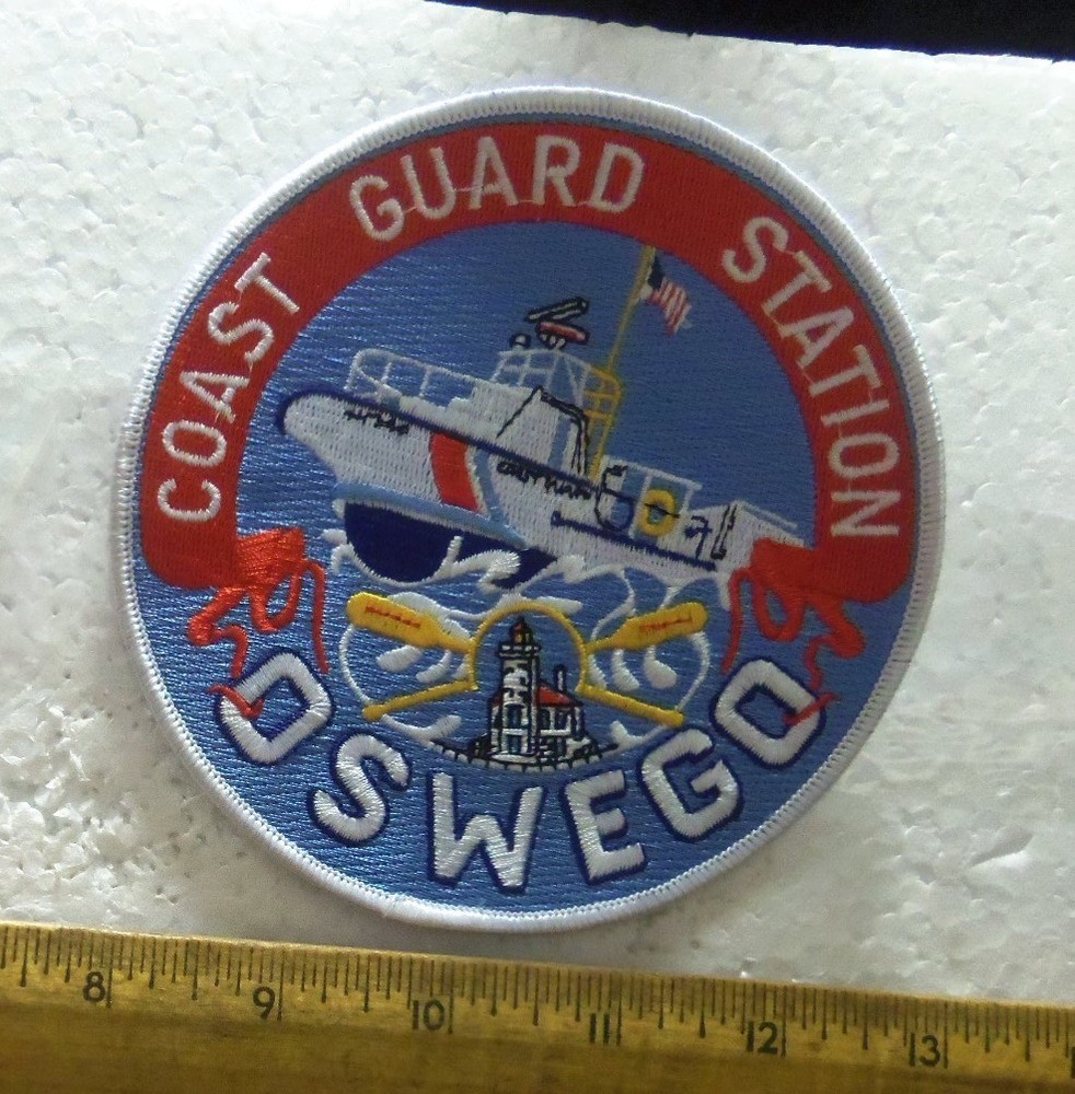 Large US Coast Guard Station – Oswego Embroidered Patch (NOS)