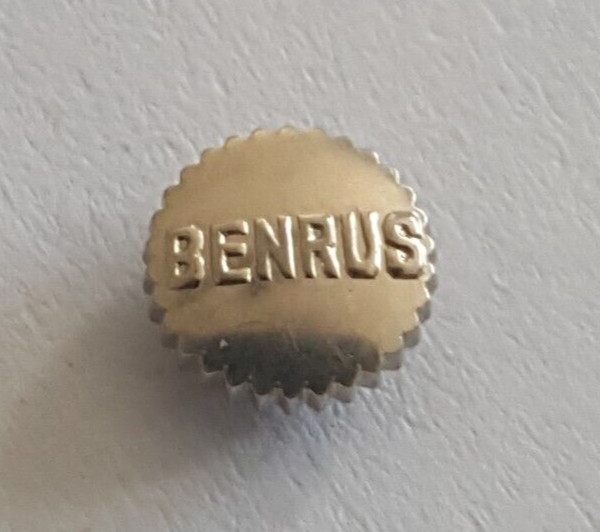 Benrus Shallow Undercut Gold Plated Crown