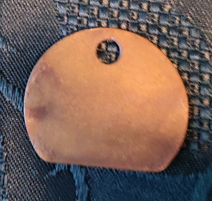 Hickleton Colliery Pit Check Tally Token marked NCB Hickleton 0308