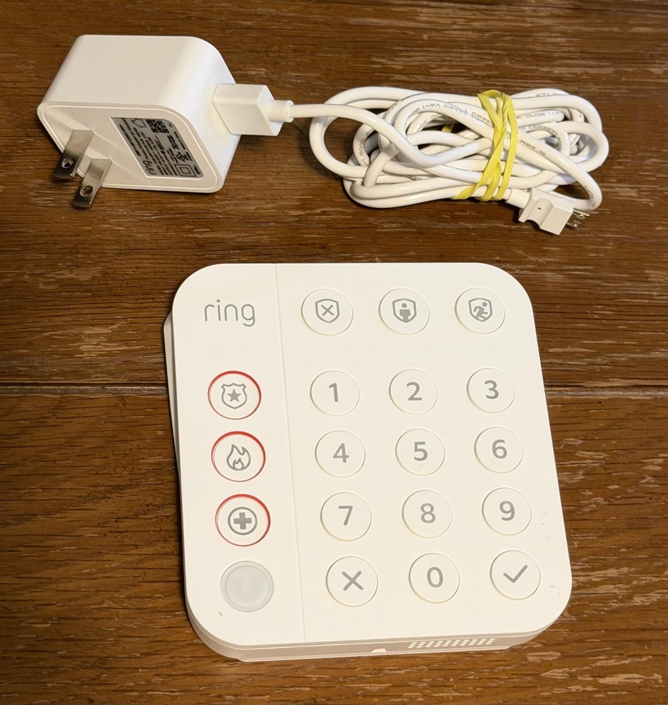 Ring Alarm Keypad 2nd Generation with Power Adapter White - TESTED