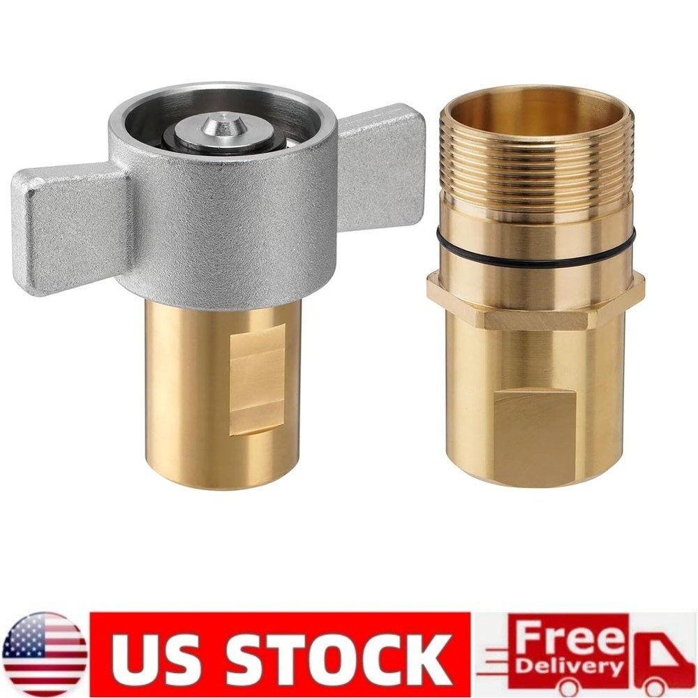 1pcs 1" NPT Wet-Line Wing Nut Hydraulic Quick Disconnect Coupler / Coupling Set
