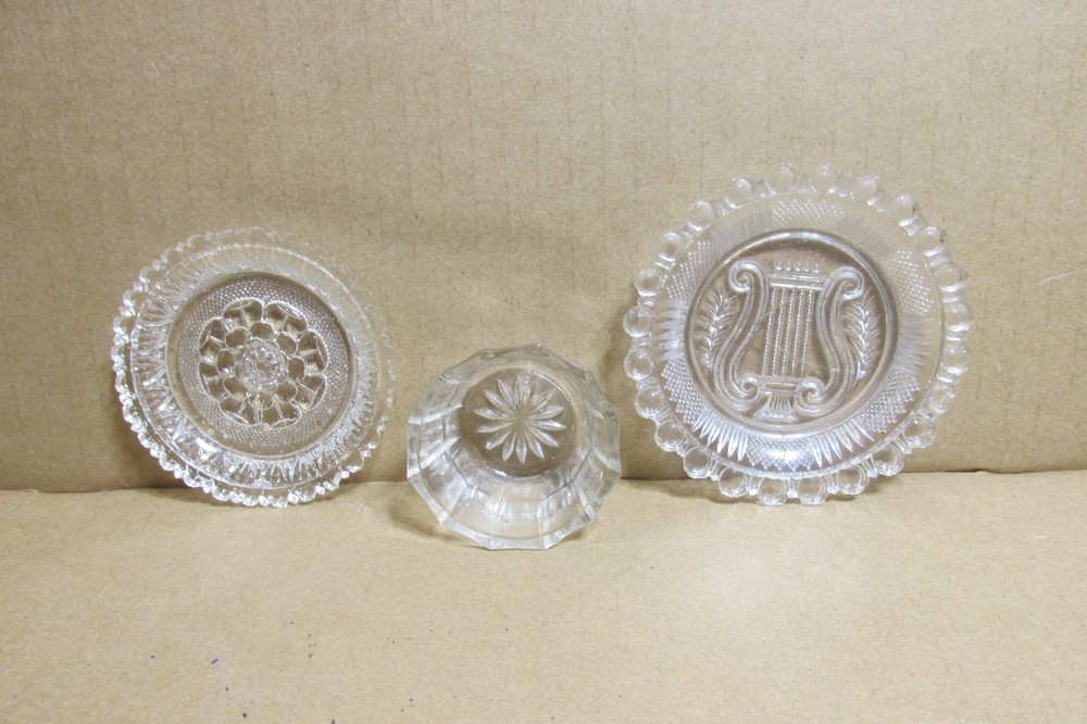 SMALL CUT GLASS TEA SET PIECES