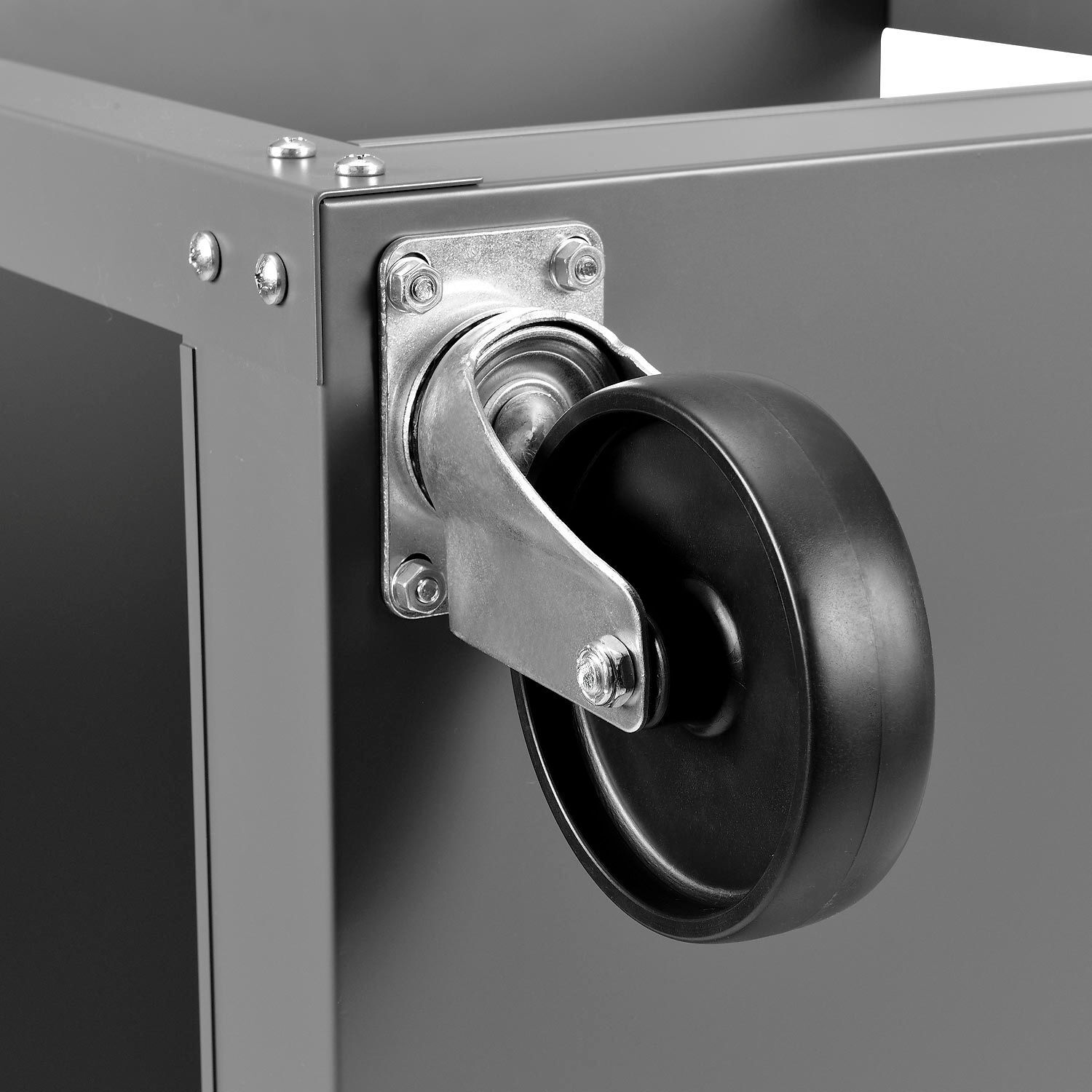 Multi-Level Steel Shelf Truck 4 Shelves 800 Lb. Capacity 36"L x 24"W x 60"H