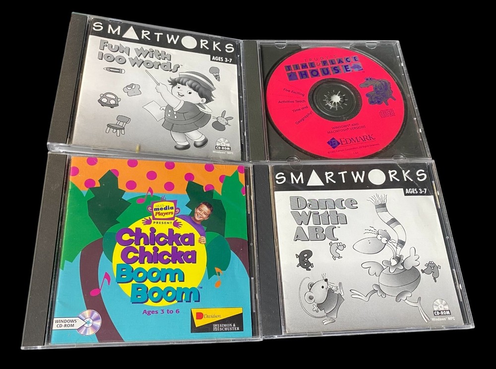 Vintage 1990s Children’s Computer Games/Programs Lot (14)