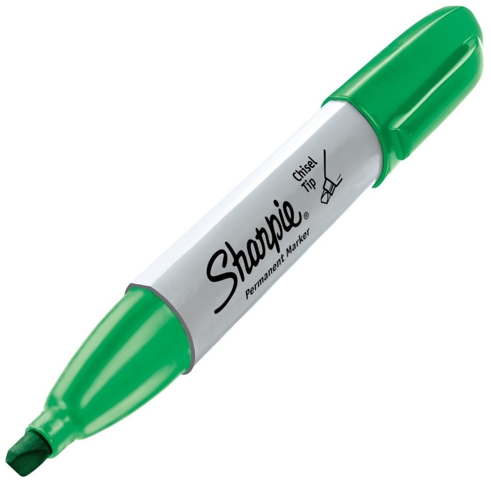 Sharpie Permanent Markers, Stick Marker, Broad, Chisel Tip, Choose Color