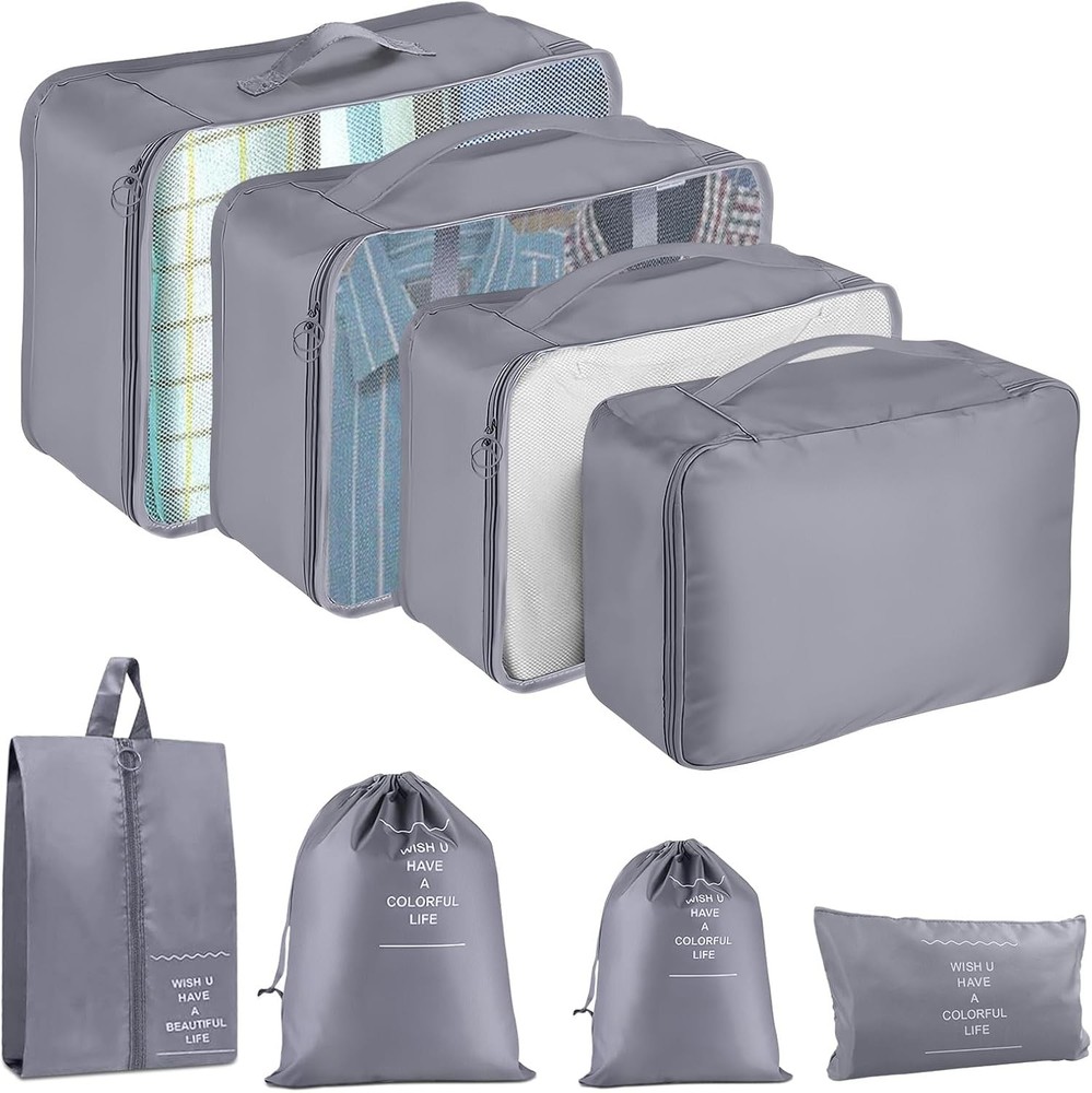 8 Set Travel Luggage Packing Cubes